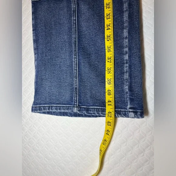 Fashion Nova Dark Blue Flare Jeans - Picture 6 of 8